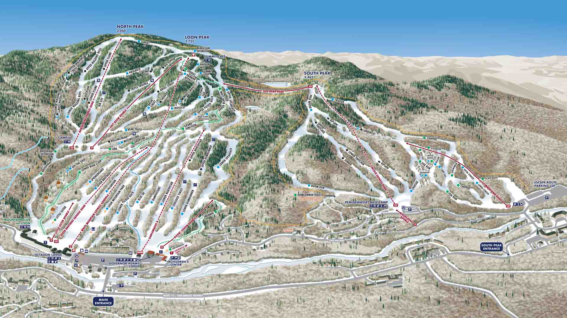 Map of Loon Mountain Resort
