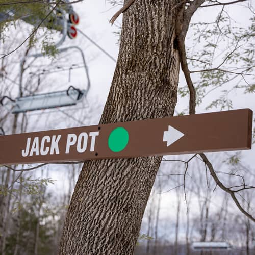 Jack Pot Trail sign