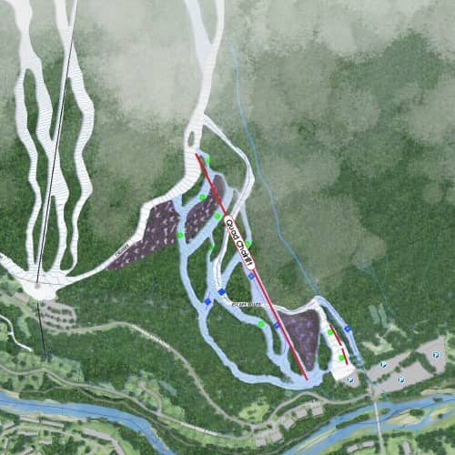 South Peak map rendering